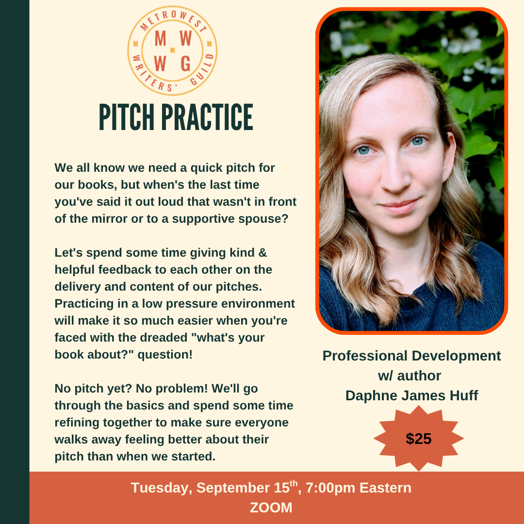Single Session: Pitch Practice with author Daphne James Huff