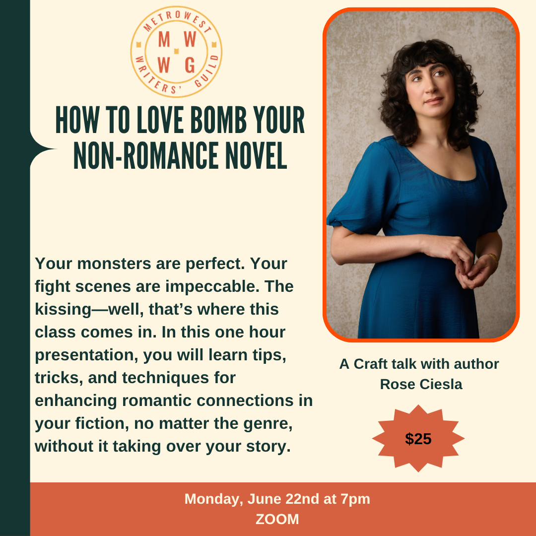 How to Love Bomb Your Non-Romance Novel with author Rose Ciesla!