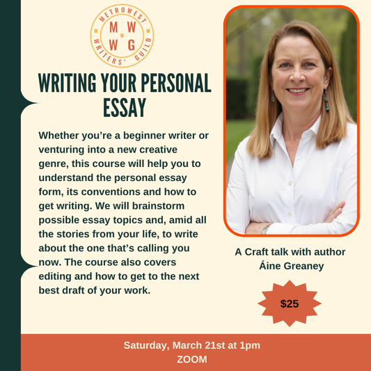 Writing Your Personal Essay with Áine Greaney